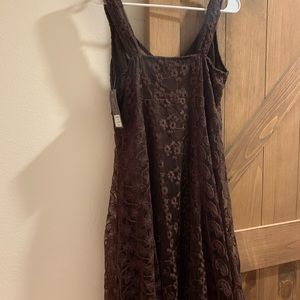 Brown lace sundress